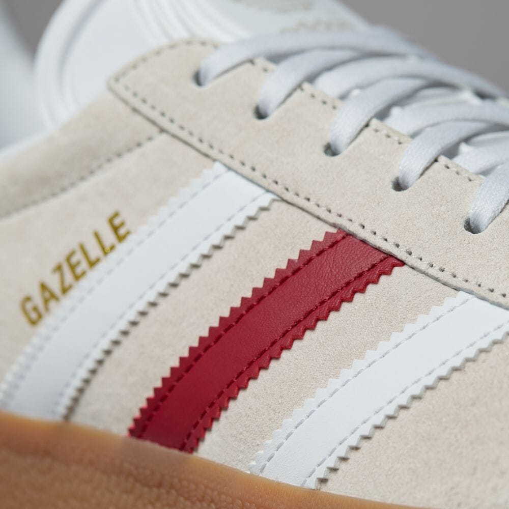 【国内 5/5 発売】忠実に復刻した1991年モデル！adidas Originals GAZELLE “Alumina/White/College Burgundy” (アディダス オリジナルス ガゼル “アルミナ/ホワイト/カレッジバーガンディ) [IG0672]