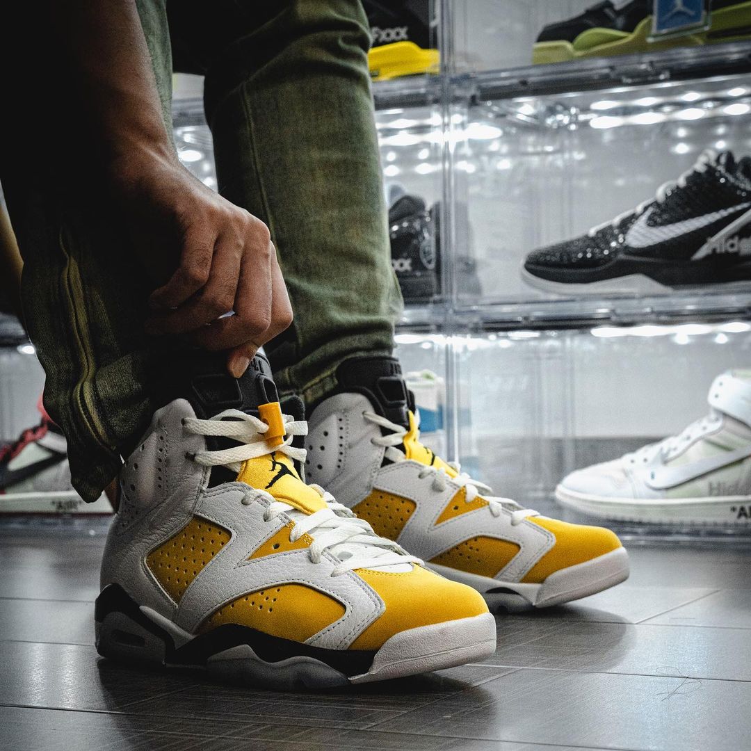 【国内 1/29 発売】ナイキ エア ジョーダン 6 レトロ “ホワイト/イエローオークル” (NIKE AIR JORDAN 6 RETRO “White/Yellow Ochre”) [CT8529-170]