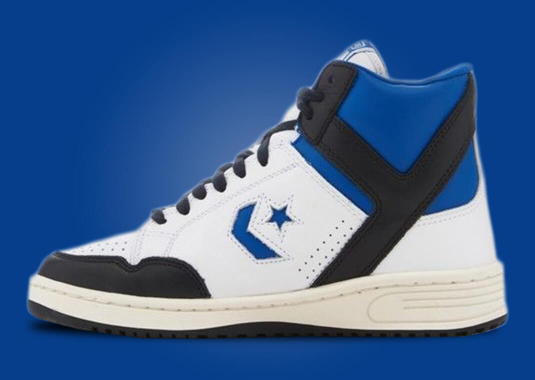 海外発売！FRAGMENT x CONVERSE WEAPON MID “White/Sport Royal/Black” (フラグメント 藤原ヒロシ コンバース ウエポン ミッド “ホワイト/スポーツロイヤル/ブラック”) [A06083C-102]