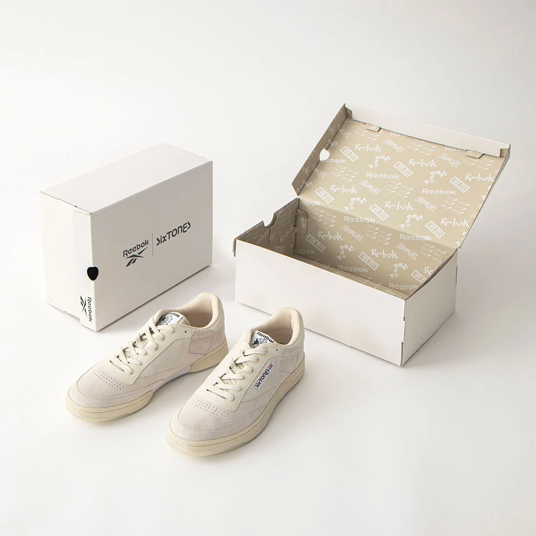 【2023年 10/28 店舗再販】SixTONES × リーボック 最新コラボ「“Summer Kicks” COLLECTION CLUB C 85 VINTAGE」 (ストーンズ REEBOK)