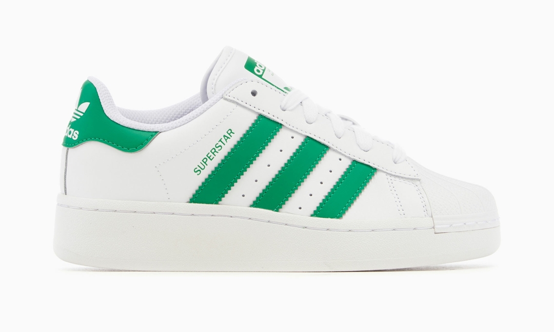 海外発売！adidas Originals SUPERSTAR XLG “White/Green” (アディダス オリジナルス スーパースター XLG “ホワイト/グリーン”) [IF8069]