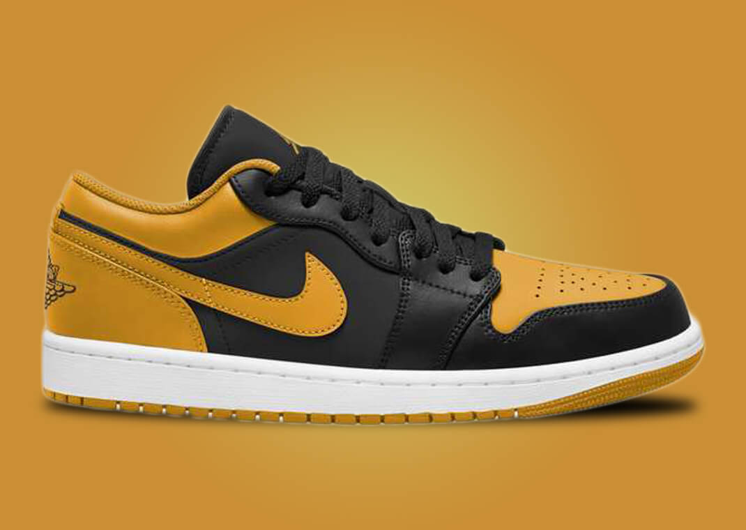 【国内 1/27 発売】ナイキ エア ジョーダン 1 ロー “ブラック/イエローオークル” (NIKE AIR JORDAN 1 “Black/Yellow Ochre”) [553558-072]