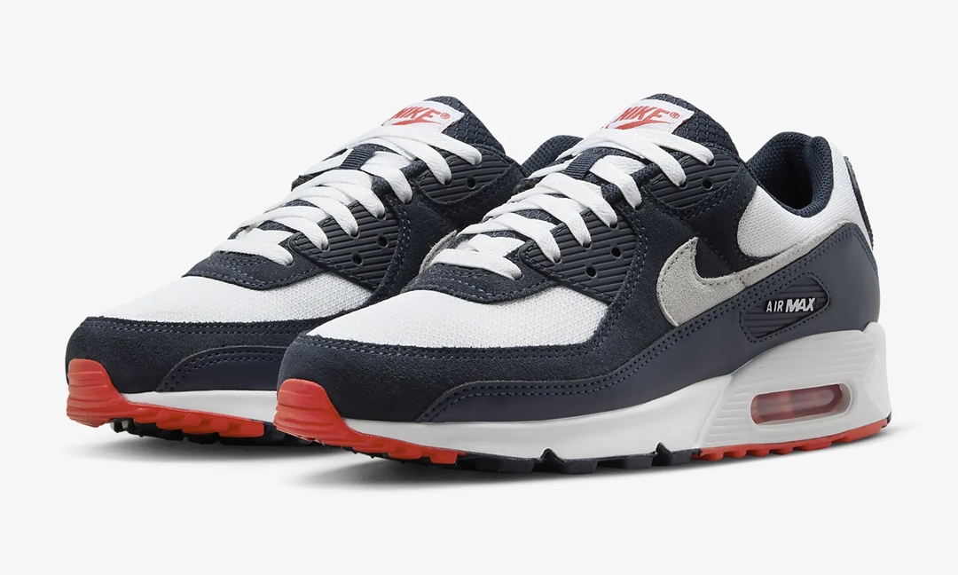 【国内 6/22 発売】ナイキ エア マックス 90 “オブシディアン/ホワイト/トラックレッド” (NIKE AIR MAX 90 “Obsidian/White/Track Red”) [DM0029-400]