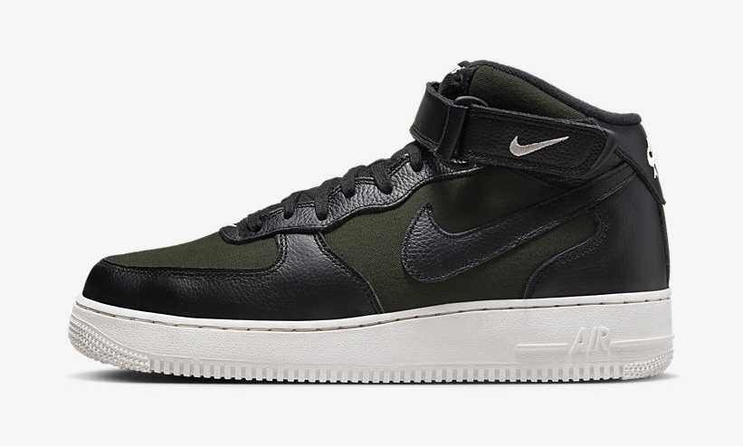 【国内 7/10 発売】ナイキ エア フォース 1 ミッド 07 LX ”オリーブ/ブラック” (NIKE AIR FORCE 1 MID 07 LX NBHD “Olive/Black”) [FB2036-300]