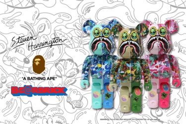 6/17 発売！BE@RBRICK × A BATHING APE × Steven Harrington SHARK 100% & 400% / 1000% (ベアブリック ア ベイシング エイプ)