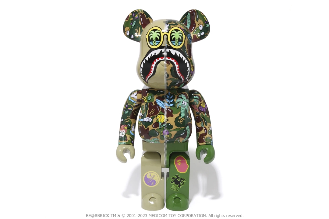 6/17 発売！BE@RBRICK × A BATHING APE × Steven Harrington SHARK 100% & 400% / 1000% (ベアブリック ア ベイシング エイプ)