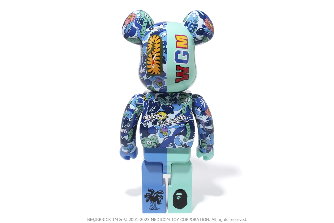 6/17 発売！BE@RBRICK × A BATHING APE × Steven Harrington SHARK 100% & 400% / 1000% (ベアブリック ア ベイシング エイプ)