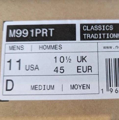 発売予定！New Balance M991 PRT “Grey” Made In UK (ニューバランス メイドインインUK)