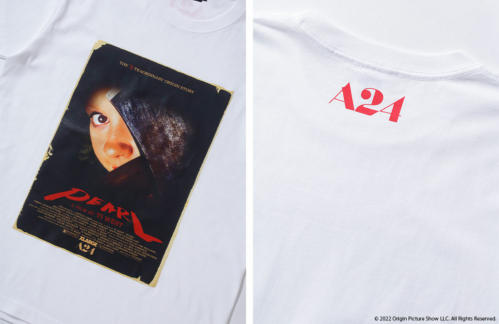 映画スタジオ「A24」最新作「Pearl/パール」× XLARGE コラボレーションが7/7 発売 (エクストララージ)