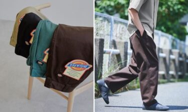 7月下旬発売！Dickies × green label relaxing 別注 GLR TC/TWILL 1プリーツ ワイド パンツ (ディッキーズ グリーンレーベル リラクシング)