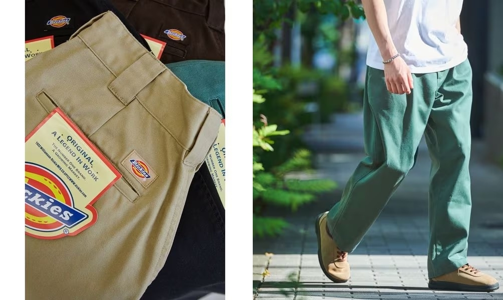 7月下旬発売！Dickies × green label relaxing 別注 GLR TC/TWILL 1プリーツ ワイド パンツ (ディッキーズ グリーンレーベル リラクシング)