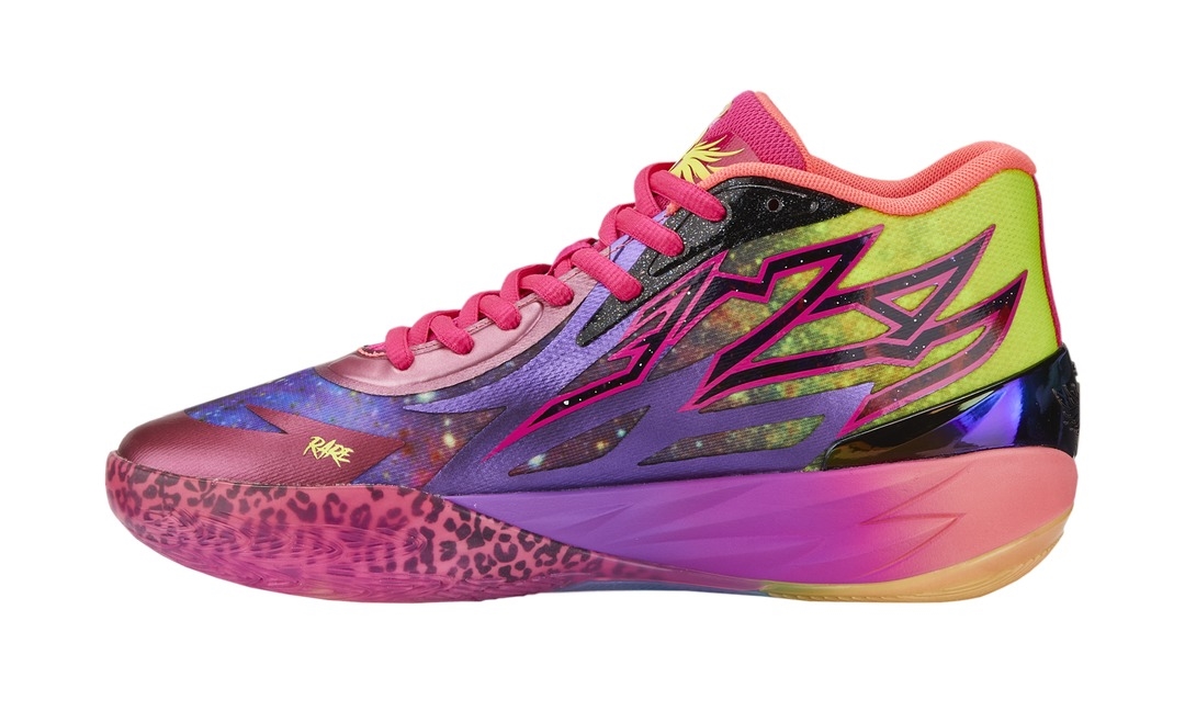 【国内 6/9 発売】PUMA MB.02 BE YOU “Purple/Multi” (プーマ ラメロ・ボール LaMelo Ball) [378283-01]