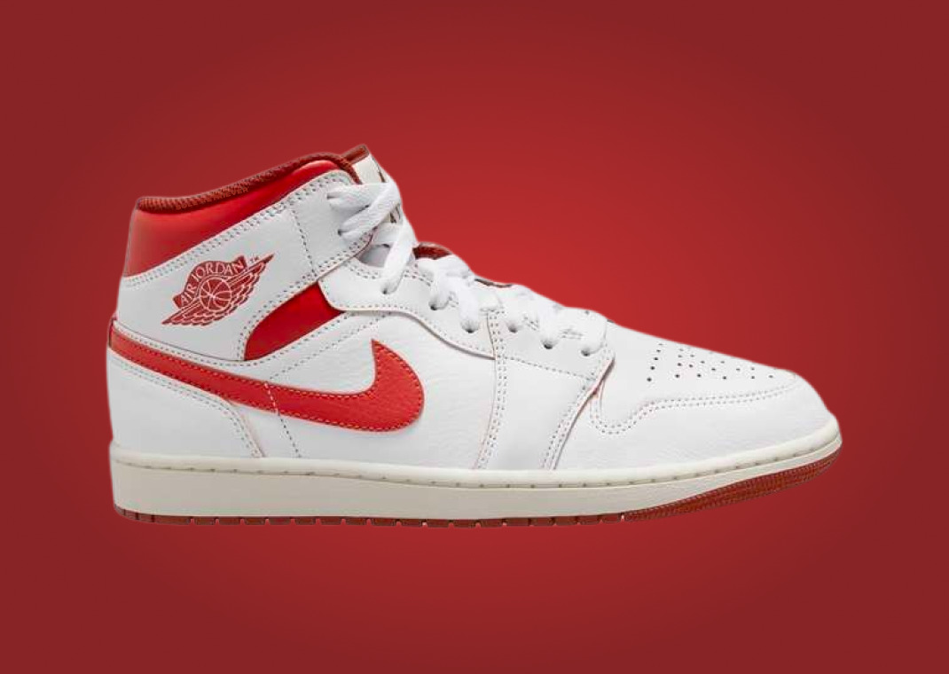 【2024年 2/14 発売】ナイキ エア ジョーダン 1 ミッド SE “ホワイト/デューンレッド” (NIKE AIR JORDAN 1 MID SE “White/Dune Red”) [FJ3458-160]