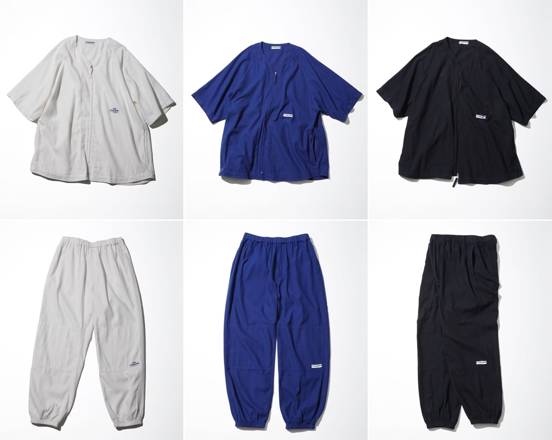 ファッションディレクター 長谷川昭雄氏ディレクション「CAHLUMN/カウラム」から”Brushed Poplin Baseball Shirt/Gym Pant”が発売！