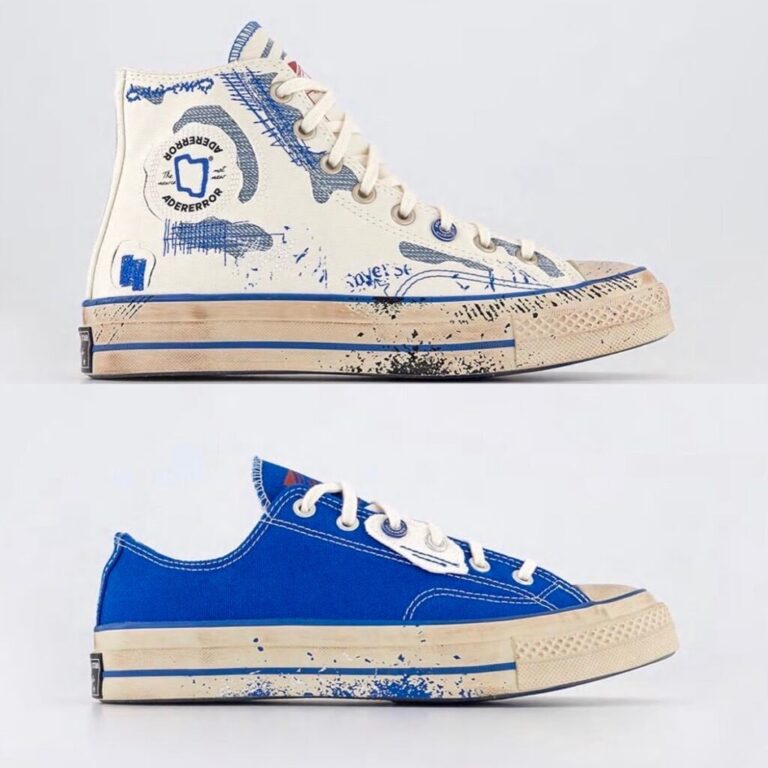 海外 6/29 発売！ADER ERROR × CONVERSE CHUCK 70 OX/HI “White/Imperial Blue ...