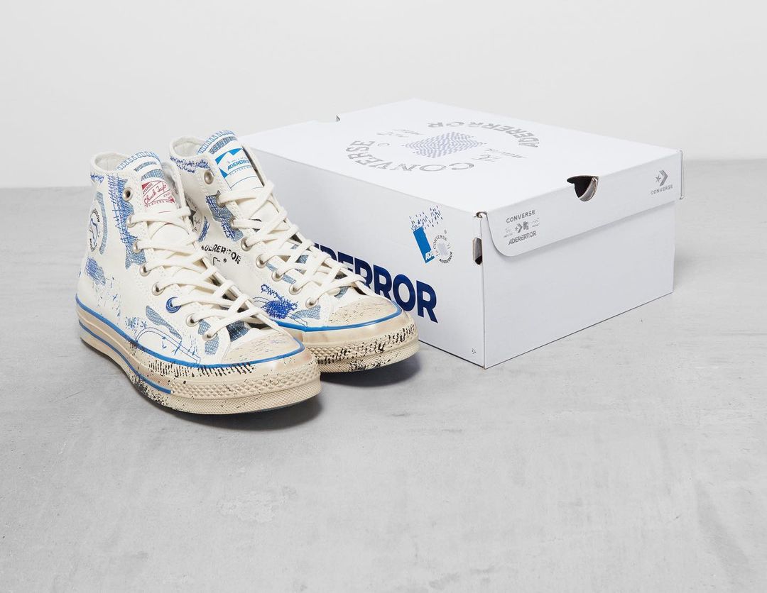 海外 6/29 発売！ADER ERROR × CONVERSE CHUCK 70 OX/HI “White/Imperial Blue” (アーダーエラー コンバース チャック 70) [A05351C/A05352C]