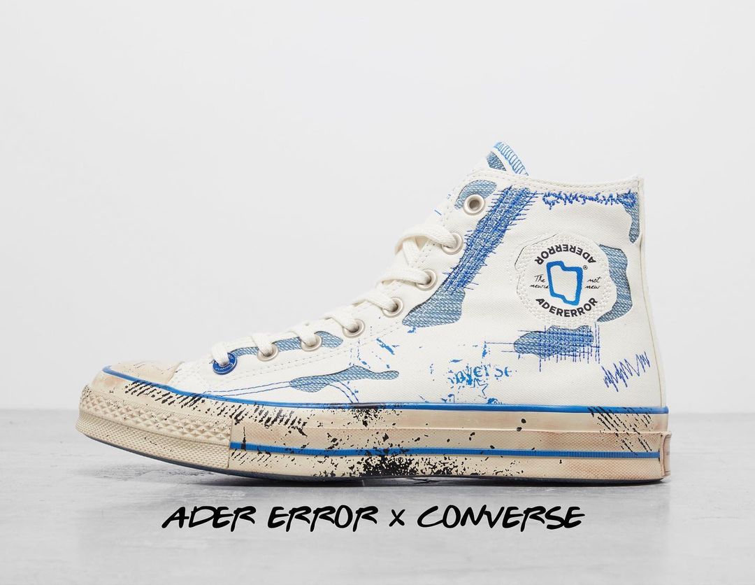 海外 6/29 発売！ADER ERROR × CONVERSE CHUCK 70 OX/HI “White/Imperial Blue” (アーダーエラー コンバース チャック 70) [A05351C/A05352C]