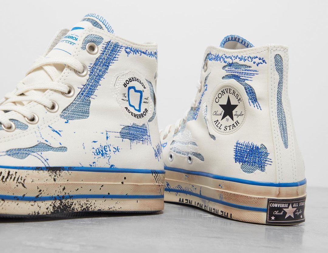 海外 6/29 発売！ADER ERROR × CONVERSE CHUCK 70 OX/HI “White/Imperial Blue” (アーダーエラー コンバース チャック 70) [A05351C/A05352C]