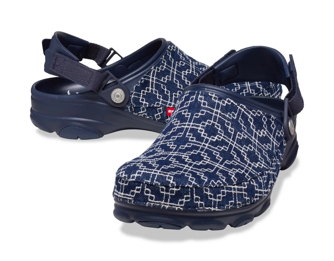 国内 9/20、9/22 発売予定！Levi’s × Crocs コラボ All-Terrain Clog Sashiko Denim ​(リーバイス クロックス) [208917-2Y2/208917-410]