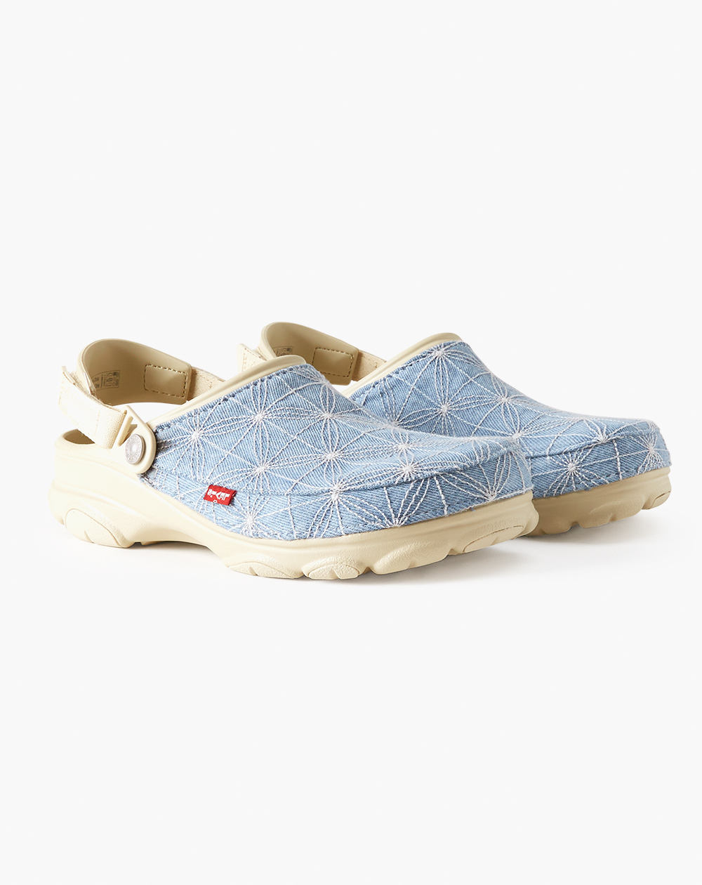 国内 9/20、9/22 発売予定！Levi’s × Crocs コラボ All-Terrain Clog Sashiko Denim ​(リーバイス クロックス) [208917-2Y2/208917-410]