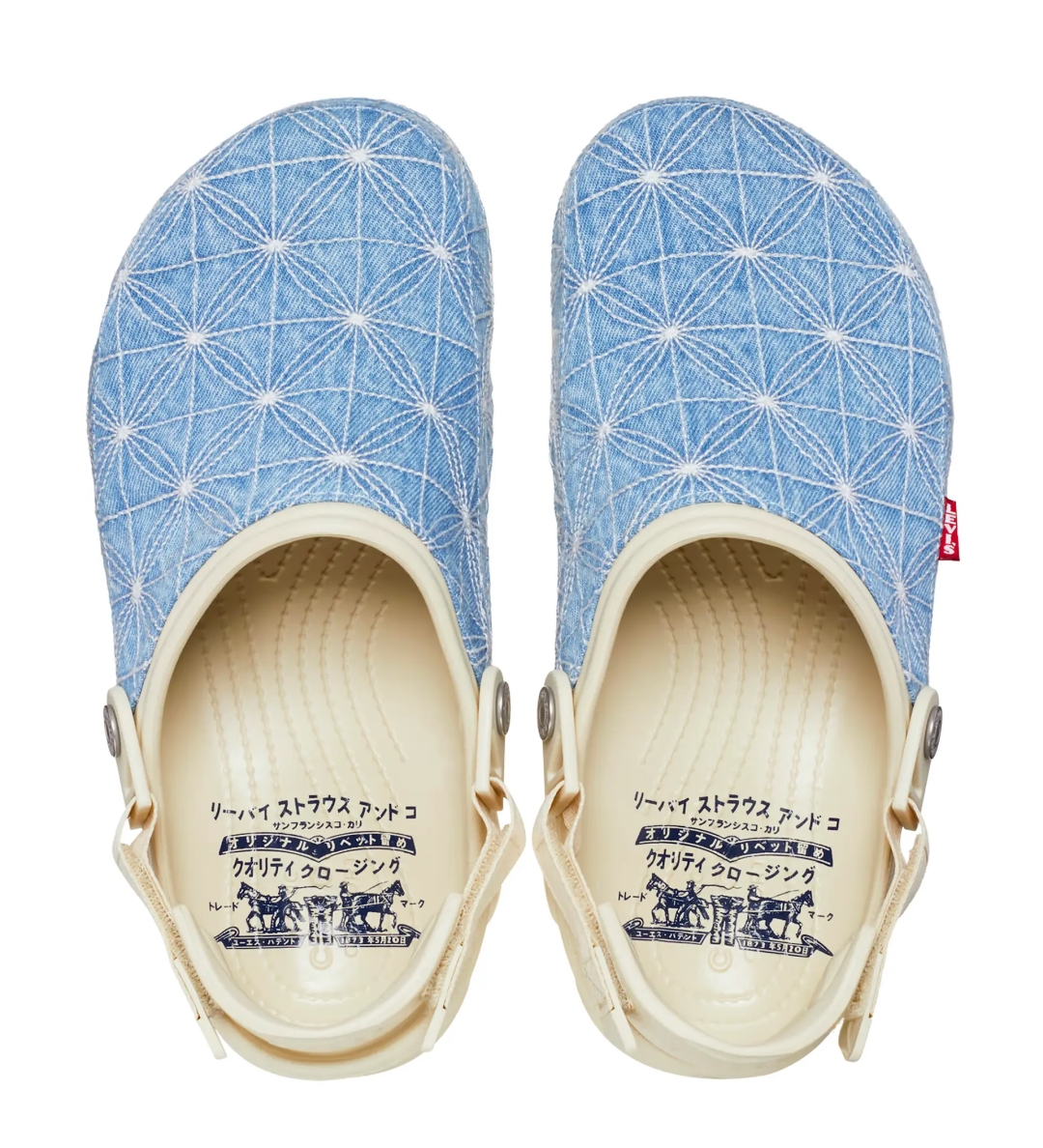 国内 9/20、9/22 発売予定！Levi’s × Crocs コラボ All-Terrain Clog Sashiko Denim ​(リーバイス クロックス) [208917-2Y2/208917-410]