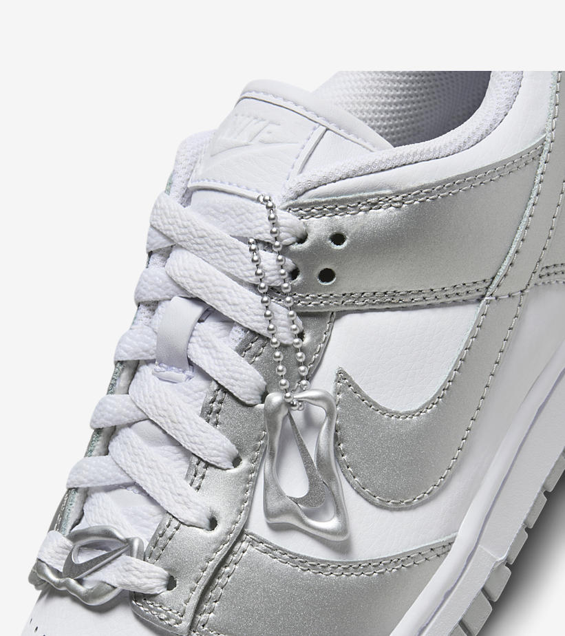 2023年 発売予定！ナイキ ウィメンズ ダンク ロー “ホワイト/メタリックシルバー” (NIKE WMNS DUNK LOW “White/Metallic Silver”) [FV1311-100]