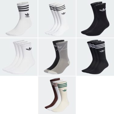 【国内 7/7 発売】アディダス オリジナルから「クルーソックス」7種が一斉リリース (adidas Originals Crew Socks)