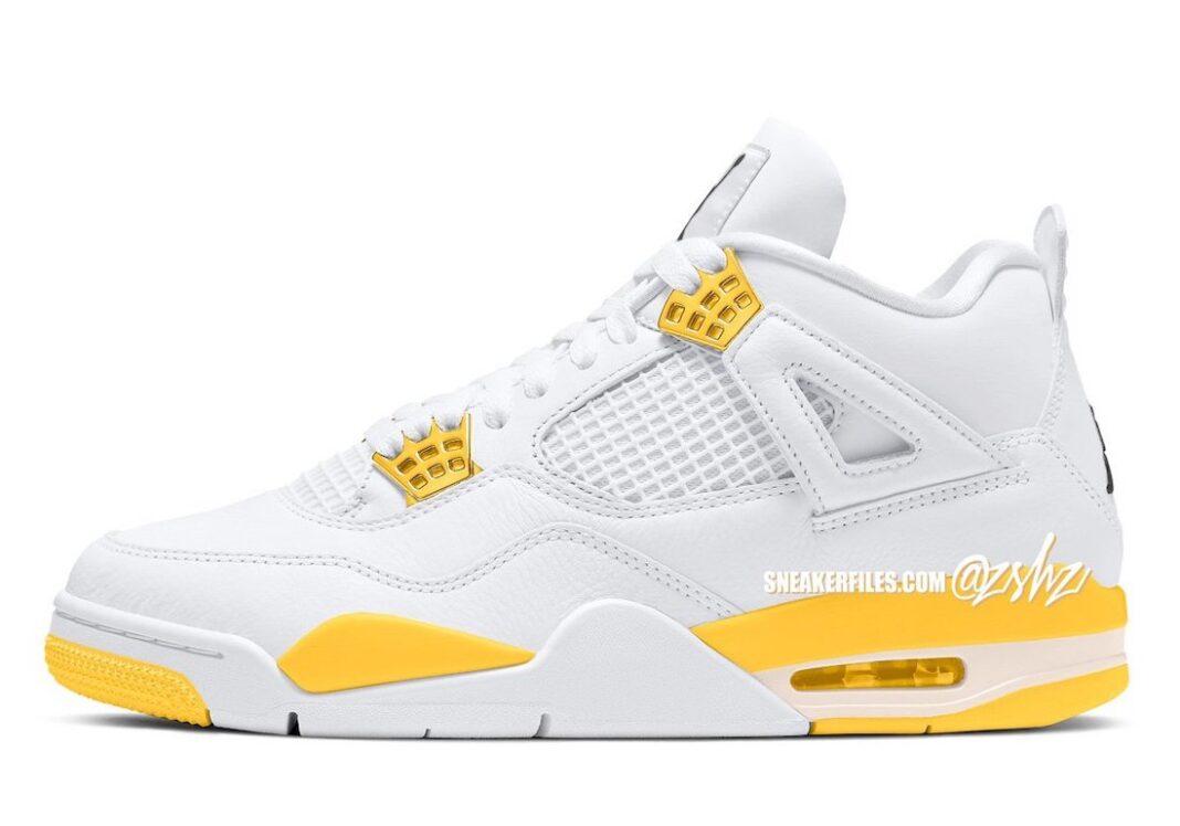 【2024年 4/6 発売】ナイキ ウィメンズ エア ジョーダン 4 レトロ “ビビッドサルファー” (NIKE WMNS AIR JORDAN 4 RETRO “Vivid Sulfur”) [AQ9129-101]