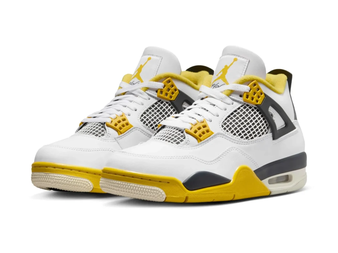 【2024年 4/6 発売】ナイキ ウィメンズ エア ジョーダン 4 レトロ “ビビッドサルファー” (NIKE WMNS AIR JORDAN 4 RETRO “Vivid Sulfur”) [AQ9129-101]