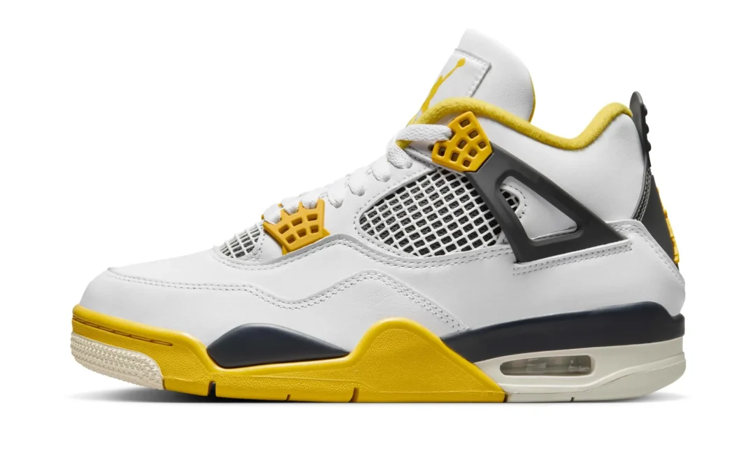 【2024年 4/6 発売】ナイキ ウィメンズ エア ジョーダン 4 レトロ “ビビッドサルファー” (NIKE WMNS AIR JORDAN 4 RETRO “Vivid Sulfur”) [AQ9129-101]