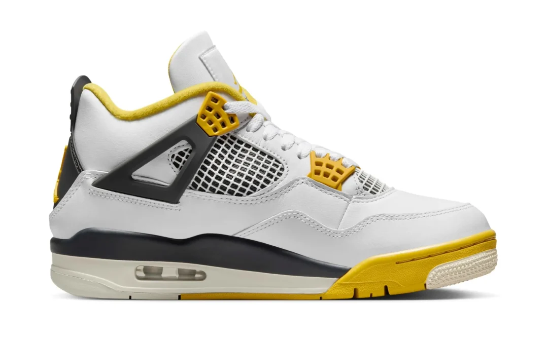 【2024年 4/6 発売】ナイキ ウィメンズ エア ジョーダン 4 レトロ “ビビッドサルファー” (NIKE WMNS AIR JORDAN 4 RETRO “Vivid Sulfur”) [AQ9129-101]