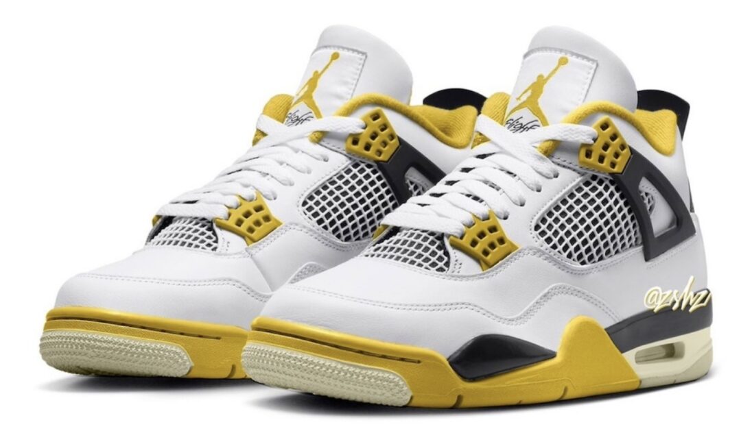 【2024年 4/6 発売】ナイキ ウィメンズ エア ジョーダン 4 レトロ “ビビッドサルファー” (NIKE WMNS AIR JORDAN 4 RETRO “Vivid Sulfur”) [AQ9129-101]