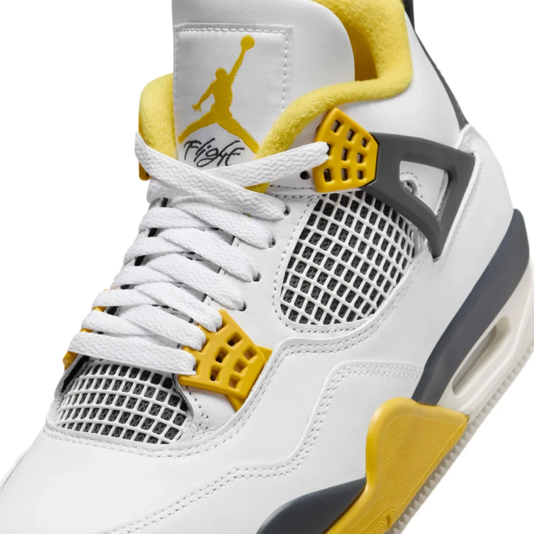 【2024年 4/6 発売】ナイキ ウィメンズ エア ジョーダン 4 レトロ “ビビッドサルファー” (NIKE WMNS AIR JORDAN 4 RETRO “Vivid Sulfur”) [AQ9129-101]