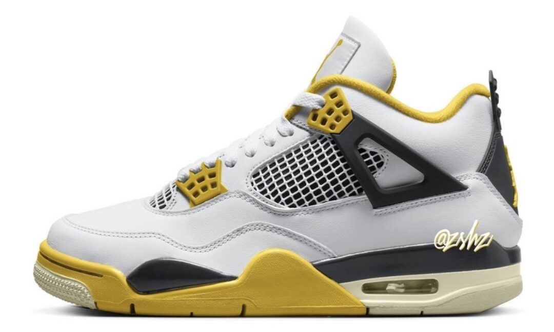 【2024年 4/6 発売】ナイキ ウィメンズ エア ジョーダン 4 レトロ “ビビッドサルファー” (NIKE WMNS AIR JORDAN 4 RETRO “Vivid Sulfur”) [AQ9129-101]