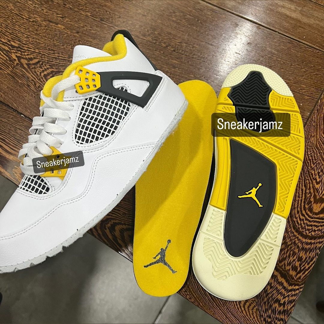 【2024年 4/6 発売】ナイキ ウィメンズ エア ジョーダン 4 レトロ “ビビッドサルファー” (NIKE WMNS AIR JORDAN 4 RETRO “Vivid Sulfur”) [AQ9129-101]