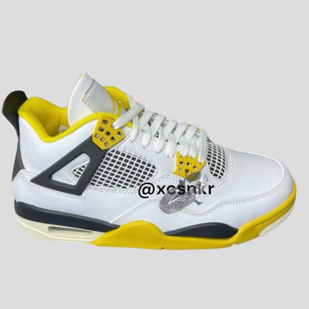 【2024年 4/6 発売】ナイキ ウィメンズ エア ジョーダン 4 レトロ “ビビッドサルファー” (NIKE WMNS AIR JORDAN 4 RETRO “Vivid Sulfur”) [AQ9129-101]