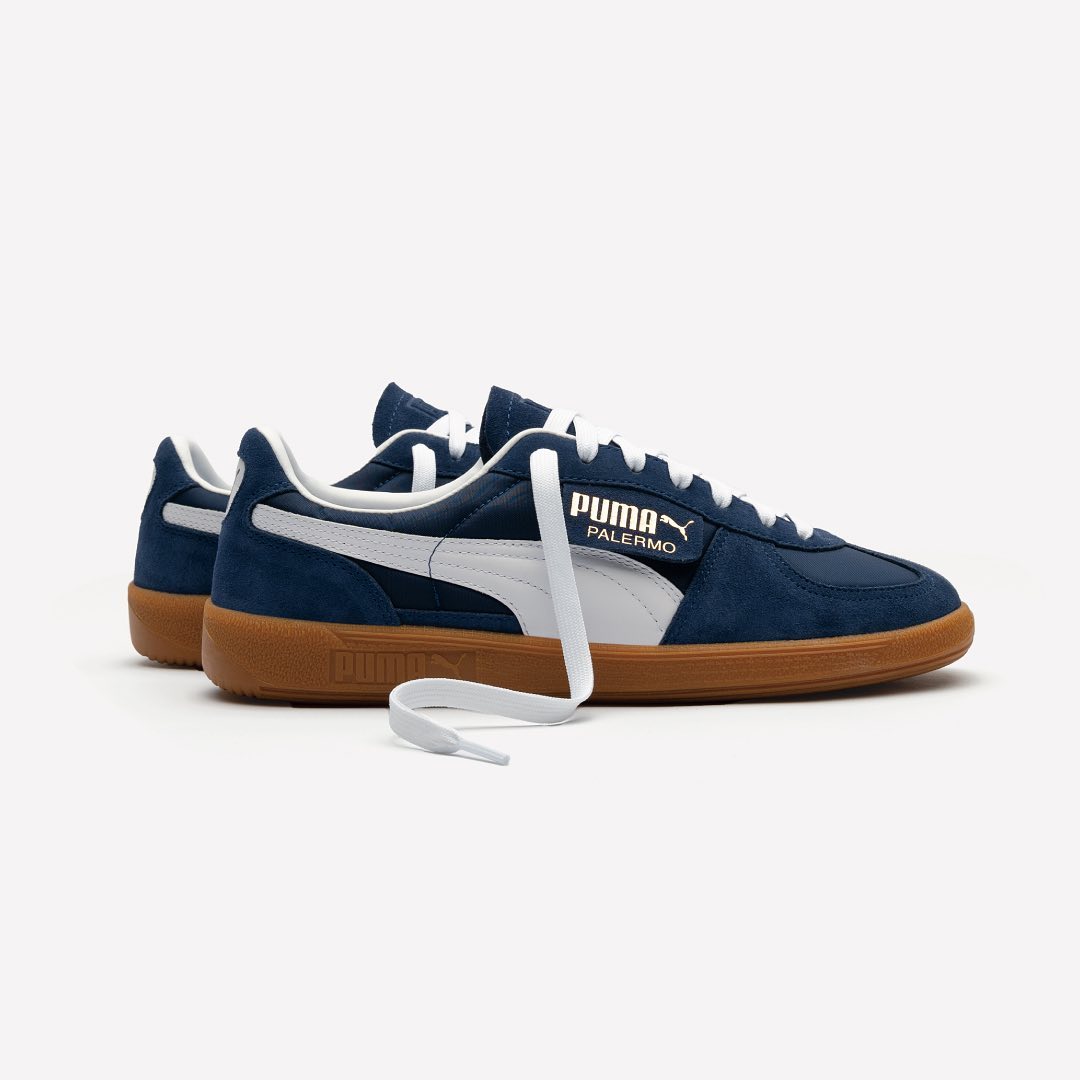 【国内 7/8 発売】PUMA PALERMO OG “New Navy/Puma White/Puma Team Gold” (プーマ パレルモ OG “ニューネイビー/ホワイト/ゴールド”) [383011-01]