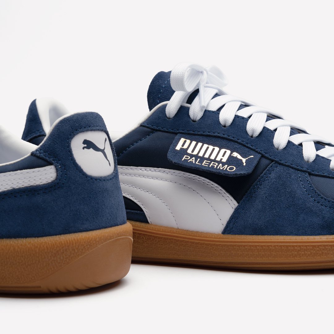 【国内 7/8 発売】PUMA PALERMO OG “New Navy/Puma White/Puma Team Gold” (プーマ パレルモ OG “ニューネイビー/ホワイト/ゴールド”) [383011-01]