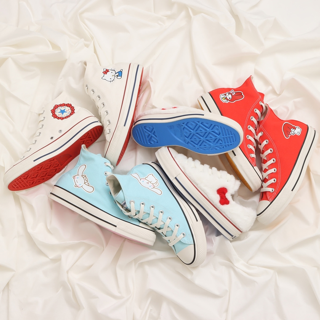 【国内 7/21 発売】サンリオ × コンバース コラボ！CONVERSE ALL STAR (R) HELLO KITTY / MY MELODY / CINNAMOROLL (コンバース オールスター ハローキティ メイメロディ シナモン)