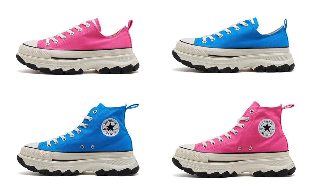 【国内 7/28 発売】ABC-MART限定 ボリュームソールが印象的な新色 CONVERSE ALL STAR (R) TREKWAVE OX/HI (コンバース オールスター トレックウエーブ)