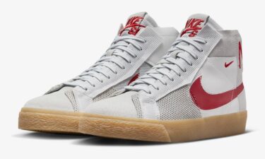 海外発売！ナイキ SB ブレーザー ミッド プレミアム “サミットホワイト/ユニバーシティレッド” (NIKE SB BLAZER MID PREMIUM “Summit White/University Red”) [FD5113-100]