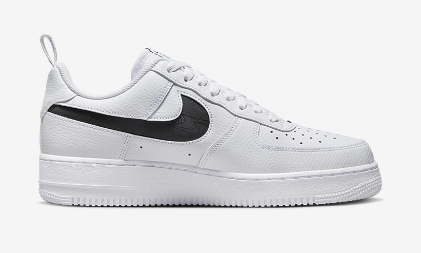 2023年 発売予定！ナイキ エア フォース 1 ロー “スウッシュオンスウッシュ/ホワイト/ブラック” (NIKE AIR FORCE 1 LOW “Swoosh On Swoosh/White/Black”) [FV1320-100]