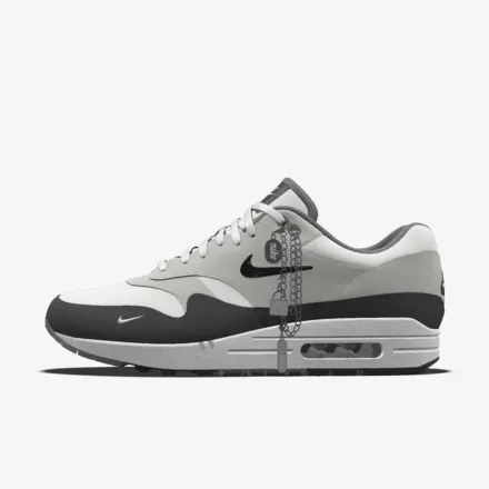 【NIKE BY YOU】ベルベット、ヌバックレザー、クロコや、チャームが付属！ナイキ エア マックス 1 87 (AIR MAX 1 87) [FJ8893-900]