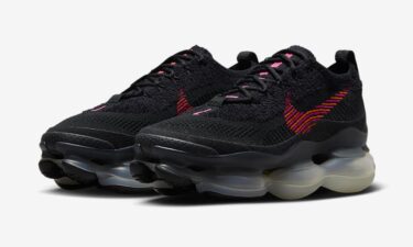 海外発売！ナイキ エア マックス スコーピオン フライニット “ブラック/ファイヤーベリー” (NIKE AIR MAX SCORPION FLYKNIT “Black/Fireberry”) [DZ0799-001]