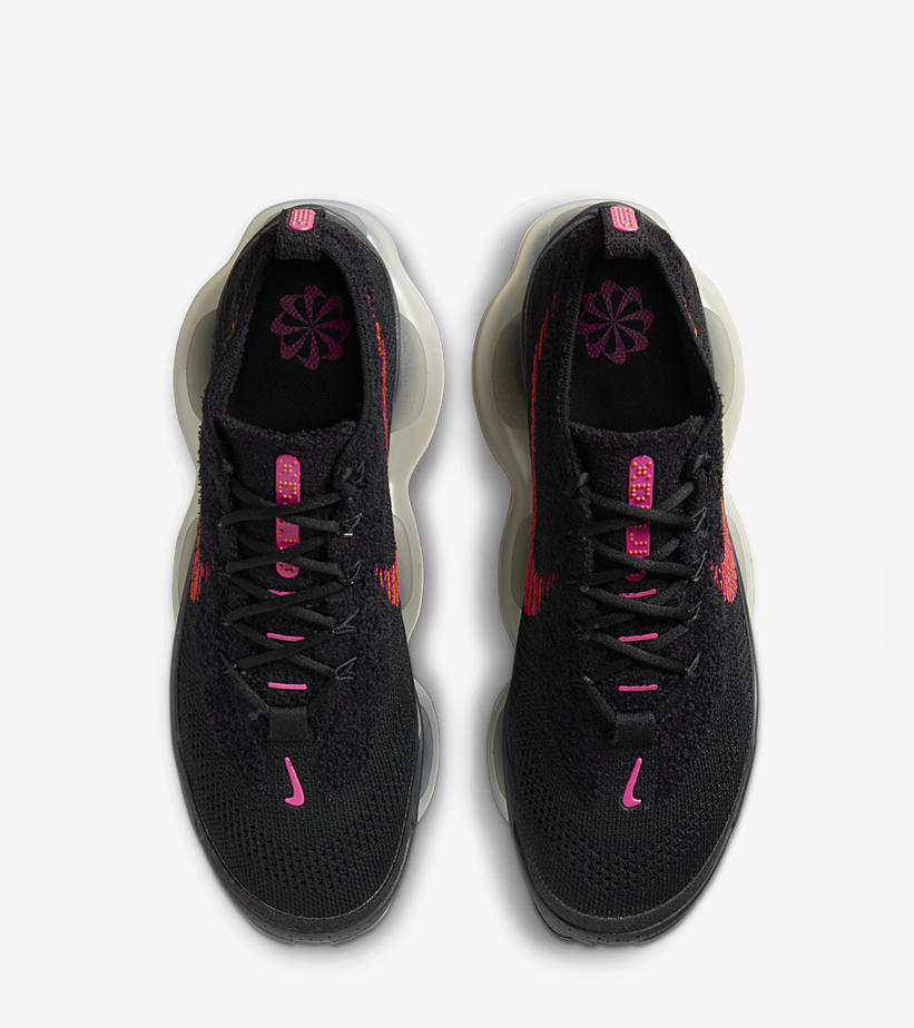 海外発売！ナイキ エア マックス スコーピオン フライニット “ブラック/ファイヤーベリー” (NIKE AIR MAX SCORPION FLYKNIT “Black/Fireberry”) [DZ0799-001]