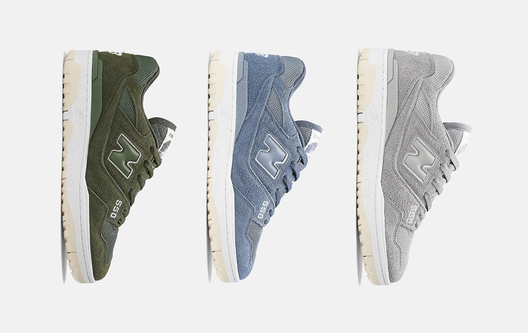 【国内 10/13 発売】New Balance BB550 PHB/PHC/PHD “Suede Pack/Kahki/Blue/Grey” (ニューバランス “スエードパック”)