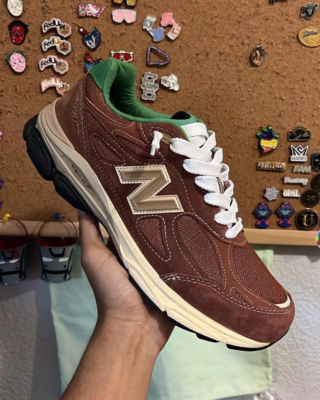 【サンプル】New Balance M990v3 “Brown/Green” (ニューバランス “ブラウン/グリーン”)