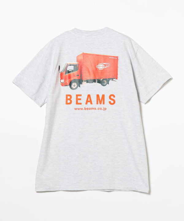 全国の店舗にBEAMSの商品を届けるオレンジ色のトラック、通称「ビームス号」がTシャツになって販売