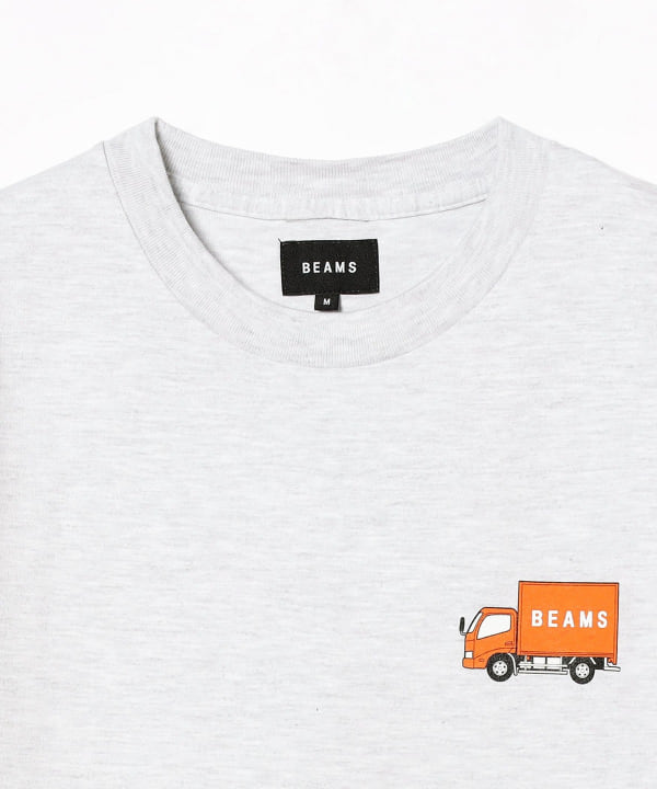 全国の店舗にBEAMSの商品を届けるオレンジ色のトラック、通称「ビームス号」がTシャツになって販売