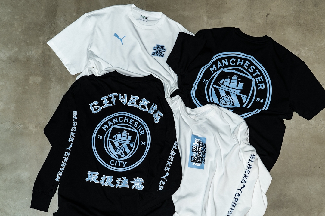 PUMA x Manchester City FC x Black Eye Patch 初コラボが7/20 発売 (プーマ マンチェスター・シティ FC ブラック アイ パッチ)